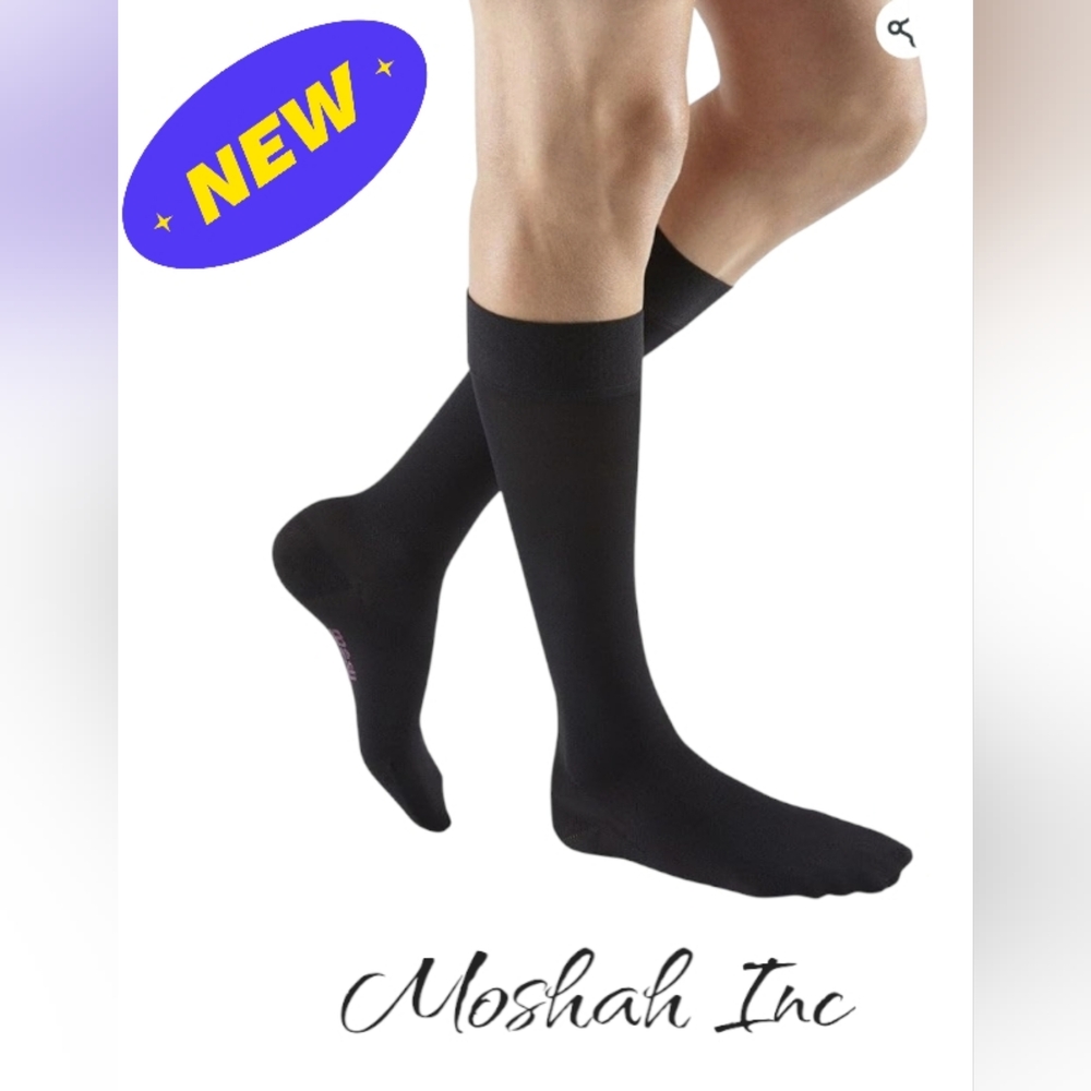 Mediven Plus for Men & Women, 20-30 mmHg - Calf High Compression Socks BLACK